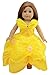 dreamtoyhouse American Girl Doll Clothes Princess Belle Royal Ball Gown Party Dress & Golden Crown for 18 Inch Dolls