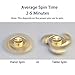 Hand Spinner Fidget Toy, Finger Spinner, AIRWALKS Aluminium Alloy High Speed Up to 1-3 Mins Spins, EDC ADHD Focus Tri-spinner to Relieves Anxiety and Boredom (Champaign Gold)