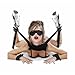 BDSM SM Restraints Kit, Wrist Thigh Leg Harness Restraint System Fetish Fur Game Tie up Hand & Ankle Cuff Bed Sexual Restraints Sex Bondage Position Support Sling, Fetish Sex Play Toys by MELO …