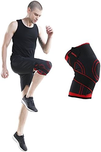 Compression Knee Support Sleeve for Running, Jogging, Sports, Joint Pain Relief, Arthritis and Injury Recovery By Crofull