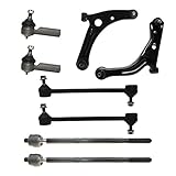 Detroit Axle - Brand New Complete 8pc Front Kit Ford Escape -10-Year Warranty- Both (2) Front Lower Control Arm & Ball Joint, Both (2) Front Sway Bar End Links, All (4) Inner & Outer Tie Rods…