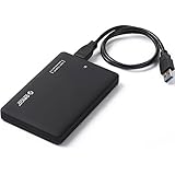 ORICO Tool Free USB 3.0 External Enclosure for 2.5-Inch SATA HDD/SSD (7mm & 9.5mm) - Black (2599US3)