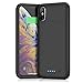 Battery Case for iPhone Xs Max 6200mAh, iPosible Portable Charging Case Rechargeable Extended Battery Pack for iPhone Xs Max (6.5 inch) Protective Backup Cover Charger Case Power Bank Slim-Black