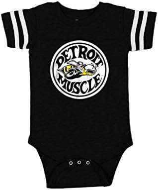 Made In Detroit Onesis - Super Bee Football - Black - 6MO