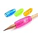 LGEGE 8Pcs Pencil Grip Writing aid, Colorful U - profiled Pencil & Pen Grips, Pencil Grip Writing aid, Soft Gel Rubber Silicone Writing Aid for Both Left and Right Handed,Correct Posture to Hold Pen