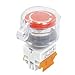 Self Locking Contact Clear Cover Protection Red Push Button Switch NO/NC