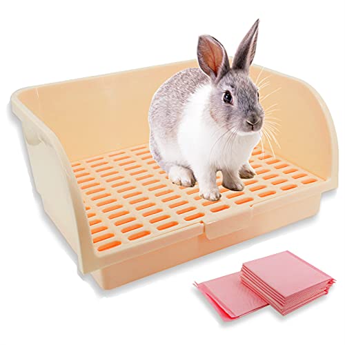 PetierWeit Rabbit Litter Box Large Rabbit Litter Box(17.3"X13.4") X