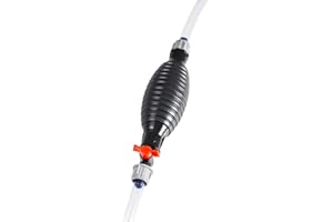 TIMSUMR Portable High Flow Siphon Hand Pump,Manual Car Fuel Transfer Pump for Gas,Gasoline,Petrol,Diesel,Oil and Liquid, Water pump for fish tank,2M PVC Hose