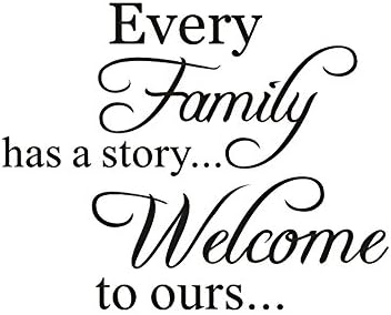 Mimihuhu Every Family Has A Story Welcome Toours Wall Sticker 6027