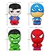 POKONBOY Jumbo Squishies Super Hero Toys - 4 Pack Squishies Slow Rising Toys Squishy Toys Boys Girls Kids Cute Kids Doll Stress Relief Toy