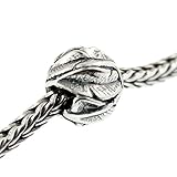 Authentic Trollbeads Sterling Silver 11337 Angel's Feathers, Silver