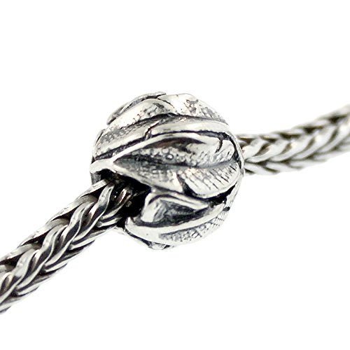 Authentic Trollbeads Sterling Silver 11337 Angel's Feathers, Silver