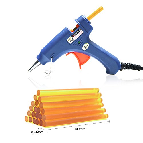 Neitsi Mini Hot Melt Glue Gun High Temperature Melting Glue Gun Kit with 12pcs Glue Sticks (Yellow) - Thumbnail 3