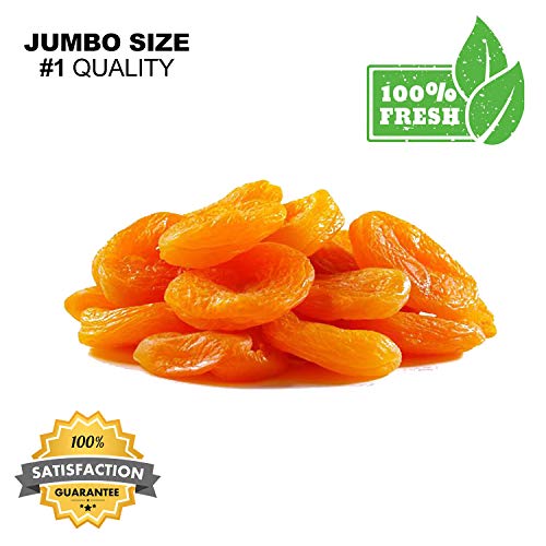 Dried Apricots, Fresh Premium Dried Apricots - European Nuts (3 lb Bag Resalable Bag Dried Apricots)