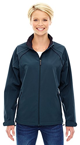North End Ladies 3-Layer Light Bonded Soft Shell Jacket, Medium, REGATA BLUE 815