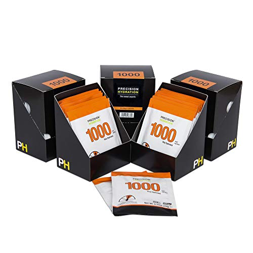 Precision HydrationElectrolyte Powder Packets - All Natural Multi Strength Hydration Packets - Individual Waterproof Servings - Gluten/Dairy Free, Hypotonic 5 Boxes (40 Packets), 1000mg/L-Orange