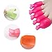 Teenitor 30 Pieces 6 Color Reusable Toenail Nail Art Soak Off Cap Clip UV Gel Polish Remover Tool