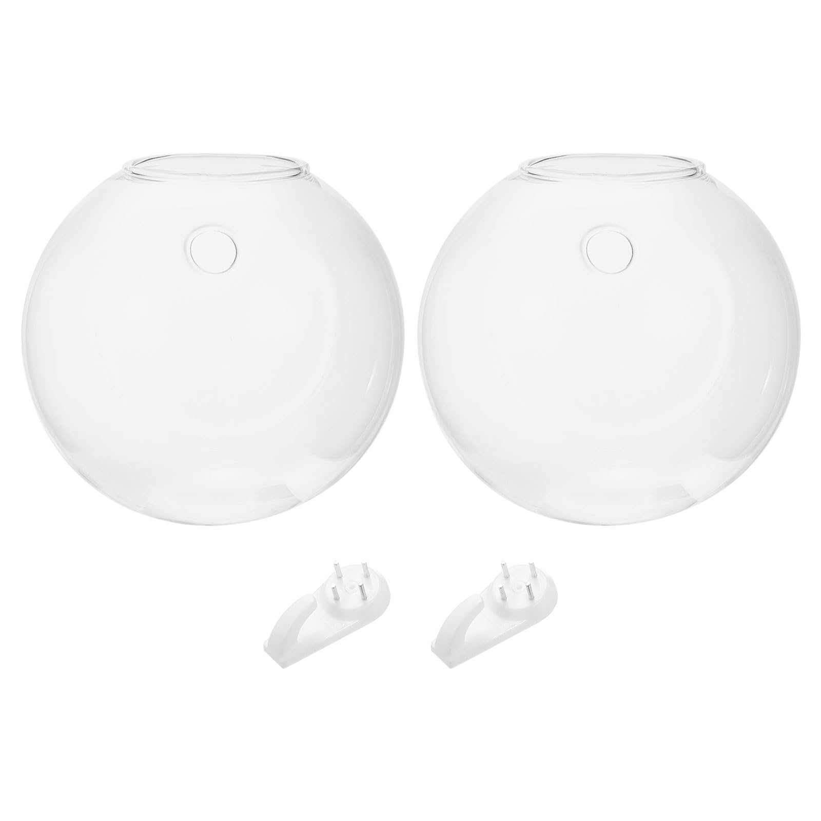 PATIKIL Wall Vases for Flowers, 2 Pcs Planters Hanging Glass Terrariums Propagation Station for Home Office Decor Housewarming Gifts