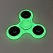 Tri Fidget Hand Spinner - fidget work Ultra Fast Bearings - Finger Toy, Great Gift (Luminous)