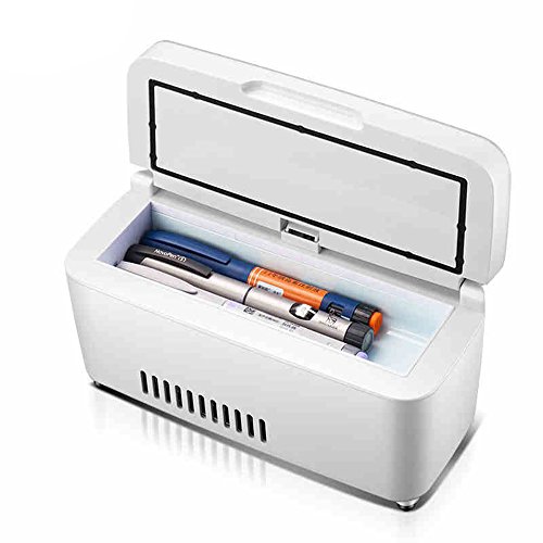 Click Here to See More Images Refrigerators MEIDUO Portable insulin refrigerated box Mini medicine Car intelligent drugs 2-18°C (Color : Power supply)