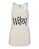 Womens Wifey Funny Newlywed Bride Sleeveless Racerback Tank Top T-Shirt