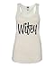 Womens Wifey Funny Newlywed Bride Sleeveless Racerback Tank Top T-Shirt
