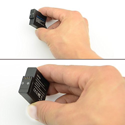image for SmilePowo TWO Replacement Battery and Dual LCD Battery Charger for gop
