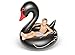 Big Mouth Inc. Giant Black Swan Pool Float, 4-Feet Wide Pool Tube, Patch Kit Included to Fix Holes