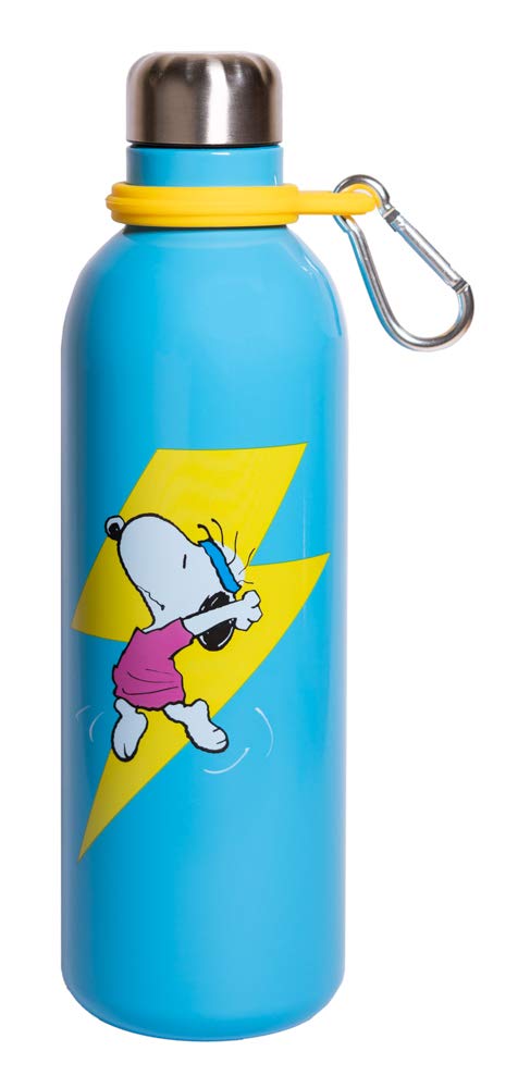 Grupo Erik Snoopy Metal Hot&Cold Bottle 500ml - 17 oz | Snoopy Gifts | Hot And Cold Water Bottle | 500ml Water Bottle | Water Bottle Metal | Cute Water Bottle
