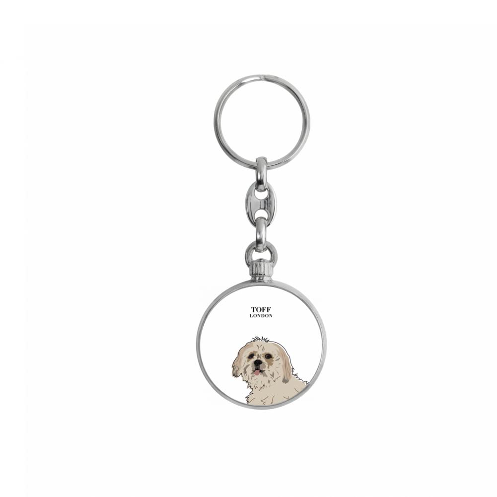 Toff London Lhasa Apso Dog Head Keyring