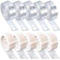 LAKIND 5 Rolls 16 Feet Balloon Arch Garland Decorating Strip Kit Balloon Tape Strips and 5 Rolls 5m Balloon Glue Point Dots Stickers for Wedding Party Balloon Decorations(10pcs)