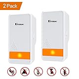 Benuo 2018 Ultrasonic Pest Repeller Plug in Zapper & Mouse Repellent in Pest Control, Electronic Pest Repellent Plug In Mosquito Repellent & Bug Repellent-Mouse, Rat, Mosquito, Spider, Bug, Roach