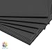 Mat Board Center, Pack of 10 Foam Boards (Acid-Free), 11x14 Inch, 3/16 Inch Thick, Black Foam Core Backing Boards for Photo Framing, Art Display and Handicraft