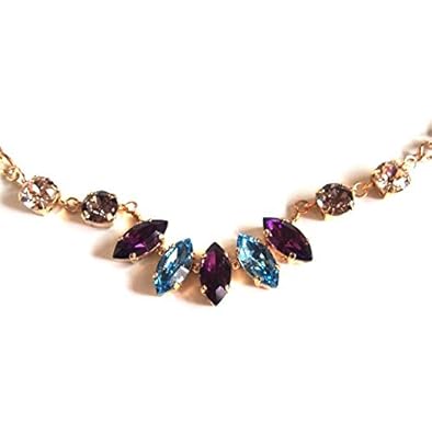 Amazon スワロフスキー ビジュー ネックレス ネックレス