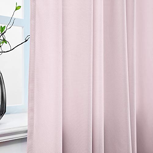 Macochico Pinch Pleated Medical Curtains Pink Privacy Cubicle Curtain for Hospital Medical Clinic SPA Lab Cubicle Curtain Room Divider,10ft Wide x 8ft Tall(1 Panel)