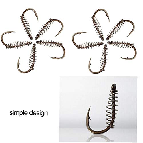 Yoyakie Angelhaken Kreative Frühling Twist-Lock-Angelhaken Barbed Multi-funktions-Outdoor-Angelhaken Angelausrüstung… – Bild 3