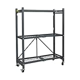 Origami 3 Shelf Foldable Storage Unit on 3" Caster