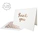 25 Thank You Cards with Envelopes | Available in Gold and Rose Gold Foil Letterpress | Premium and Thick Textured Cardstock | Blank Inside | Perfect for Weddings, Baby Showers and More