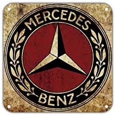 Maureen52Dorothy Mercedes Benz Logo Vintage Funny Metal Signs Metal Tin Wall Sign Plaque Retro Wall Art 12x12 Gifts Sign