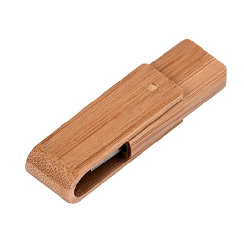 Voberry Swivel USB 2.0 Bamboo Flash Memory Stick Storage Thumb U Disk (1GB)
