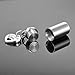 HooAMI Best Friend Pet Paw Heart Charm & Cylinder Memorial Urn Necklace Stainless Steel Cremation Jewelry