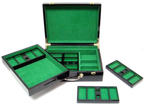 Heavy Weight 500 Ace Casino Poker Chip Set with High Gloss Wooden Case - Thumbnail 6