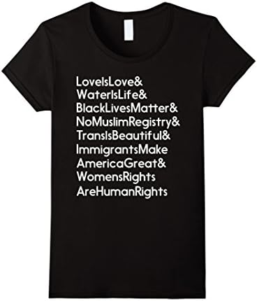 Women's Revolutionary Intersectional Love Is Love Womens Hot T-Shirt Medium Black