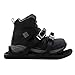 Snowfeet - Mini Short Ski Skates for Snow | Skis for Winter Shoes | Short Snowskates Snowblades Skiboards | The Real Original (Black)