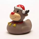 Paperella Da Bagno Duckshop Con Portachiavi – 8 Cm In Vinile (Motivo Sorriso) Regalo Bimbi