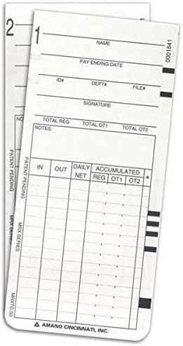 UABRLA (300) Amano MRX-35 Time Cards