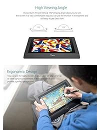 parblo 10.1" coast10 Graphics Dibujo Tablet monitor LCD con taladro battery free Pen + lana Liner bolsa