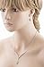Accessoriesforever Bridal Wedding Prom Jewelry Set Necklace Earring Crystal Rhinestone LG V Drop Silver
