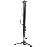 Polaroid 65" VariPod 2-in-1 Telescoping Camera Monopod with Removable Tripod Balance Stand Base - Shoulder/Carrying Bag Included