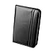 Rolodex Business Card Book with Zipper, 120-Card, Black (66490)
